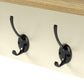 Levede Coat Rack Wall Mounted Shelf 7 Double Hooks Storage Entryway Hallway