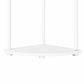 Levede Corner Bookshelf Adjustable Corner Bookcase Unit Living Room White