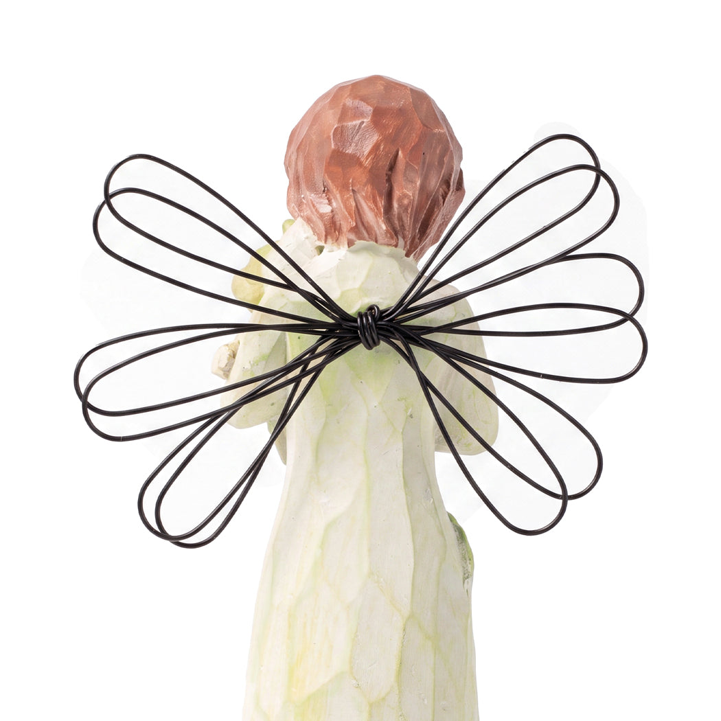 Levede Resin Angel Figurines Friendship Gift with Love for Home Decor White