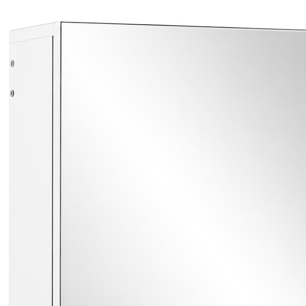 Levede Bathroom Mirror Cabinet Wall Mounted 45cm Adjustable Shelves White