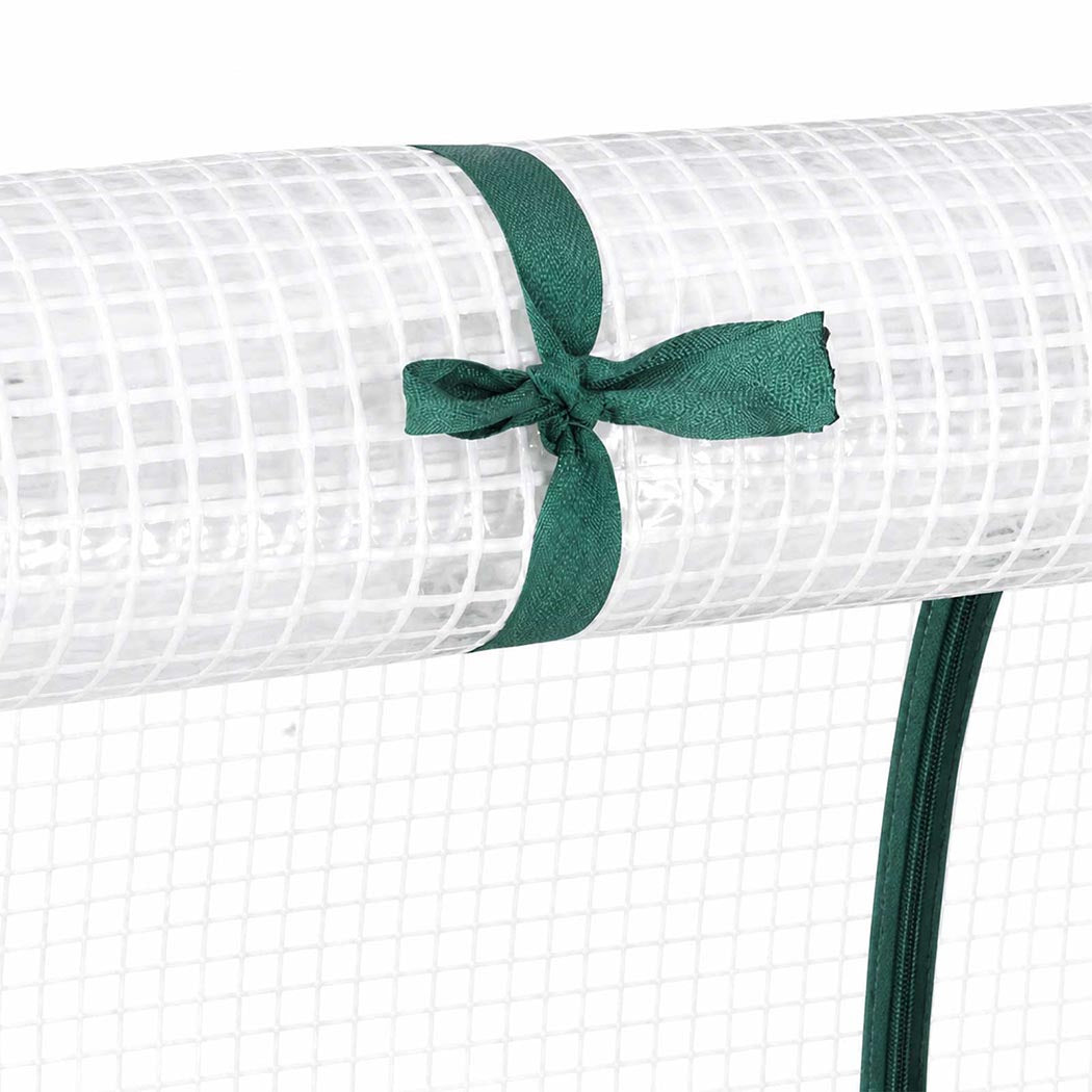 Lambu Mini Greenhouse Dual Zone PE Cover Tunnel Frame for Garden Transparent