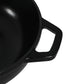 TOQUE Cast Iron Pot Dutch Oven Enameled Slow Cooking Bakeware Even Heat Black