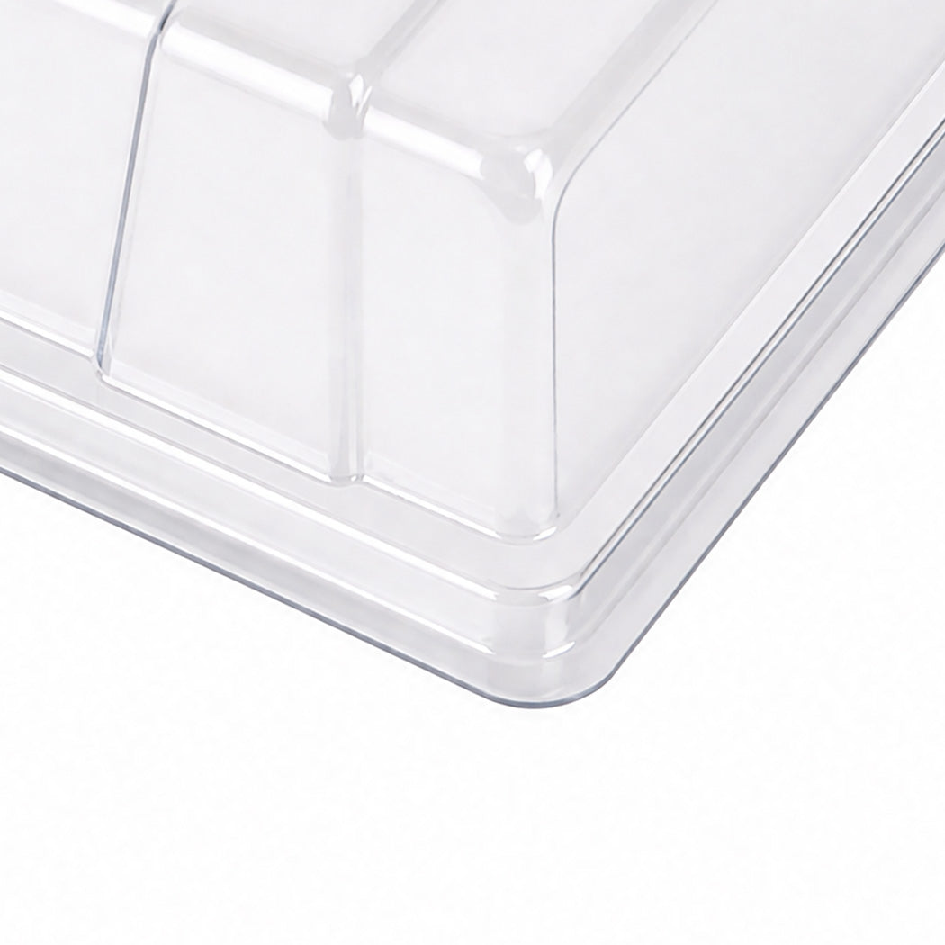 Toque Seedling Tray 5 Pack Greenhouse Kit With Vented Dome For Grouth Green