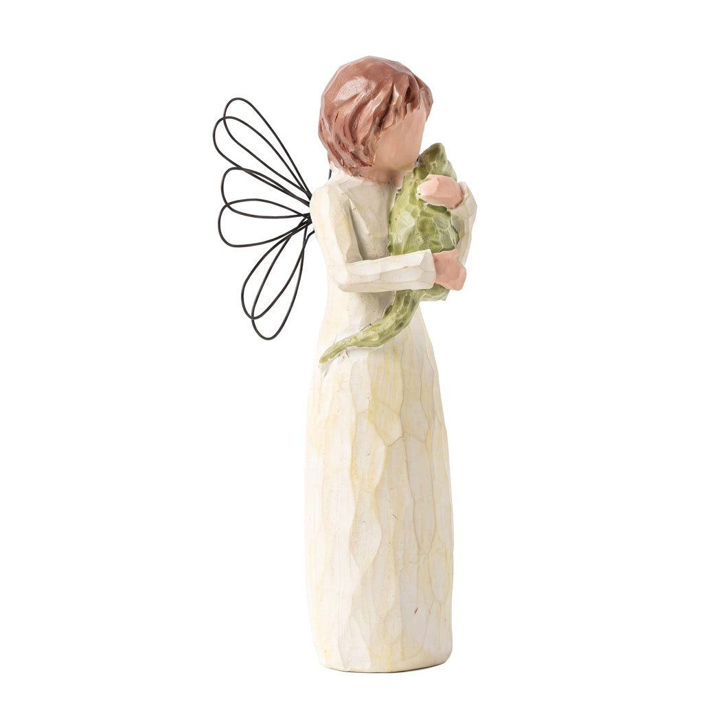 Levede Resin Angel Figurines Friendship Gift with Love for Home Decor White