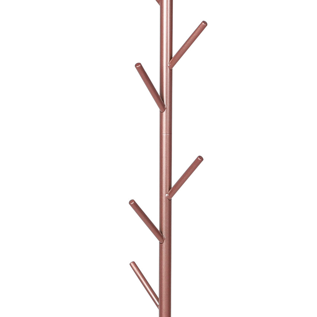 Levede Coat Rack Hat Clothes Stand Hanger Rose Gold Rose Golden