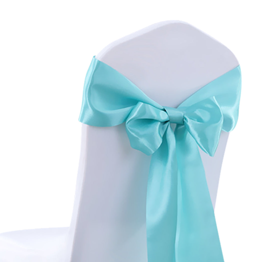 50x Satin Chair Sashes Cloth Cover Wedding Tiffany