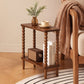 Levede Side Table Slim Storage Shelf for Bedside End Table Hallway Brown