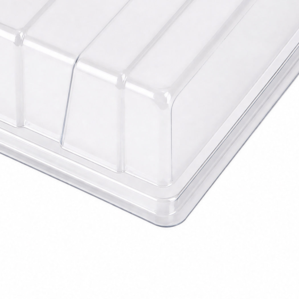 Toque Seedling Tray 5 Pack Starter Kit With Vented Dome For Greenhouse Black