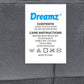 DreamZ Quilt Doona Comforter Blanket Grey King