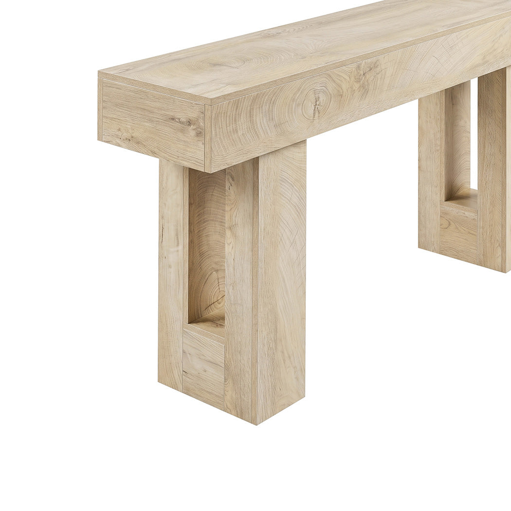 Levede Console Table 160cm Sofa Table Narrow Entryway Hallway Living Room Wood