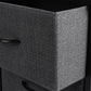 Levede Storage Cabinet Tower Chest Dark Grey