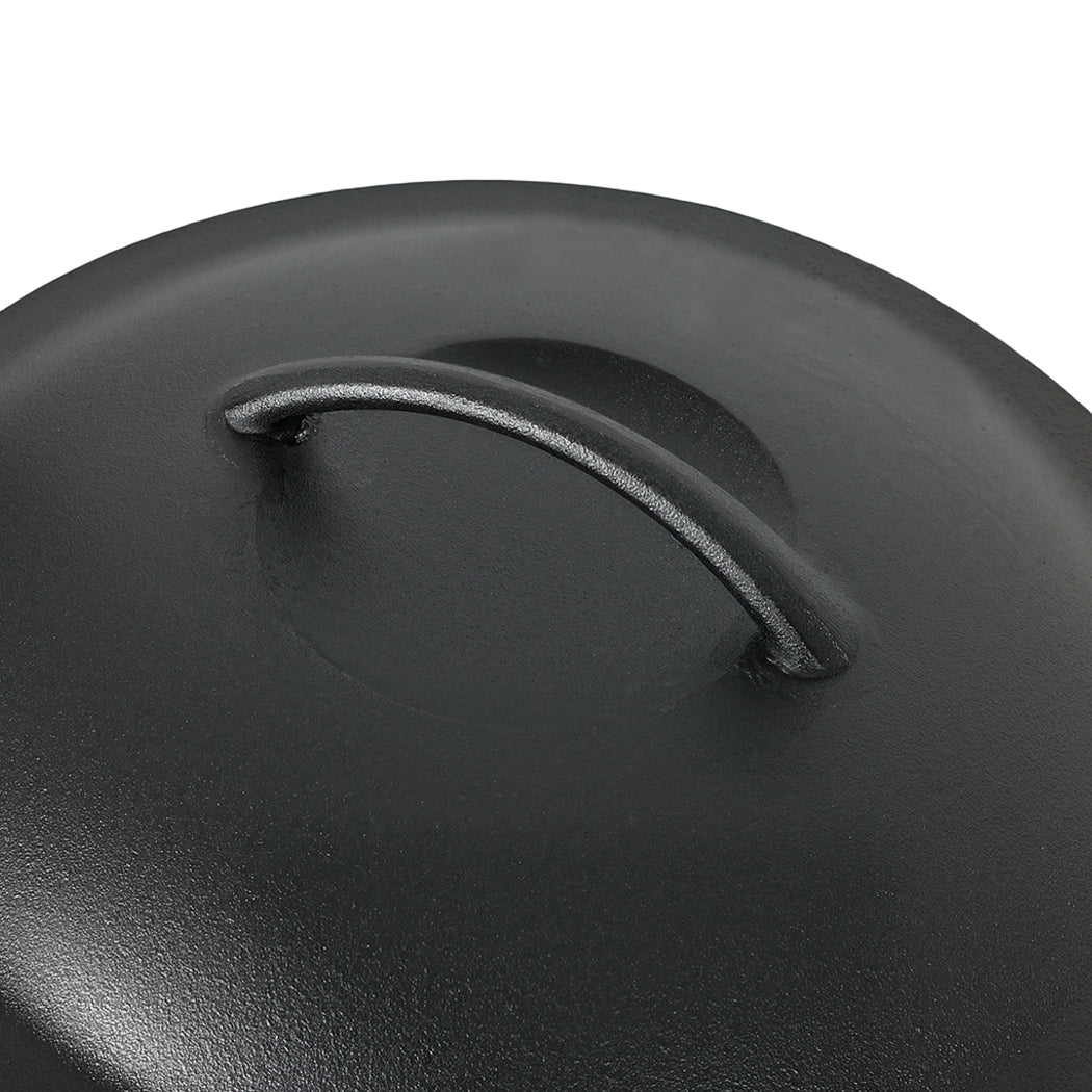 Pawz 6.6L Cast Iron Dutch Oven Heavy Duty Casserole Pot