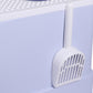 PaWz Cat Litter Box Fully Enclosed Toilet Purple