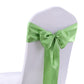 20 Green Fabric Chair Sashes Covers Grass Green
