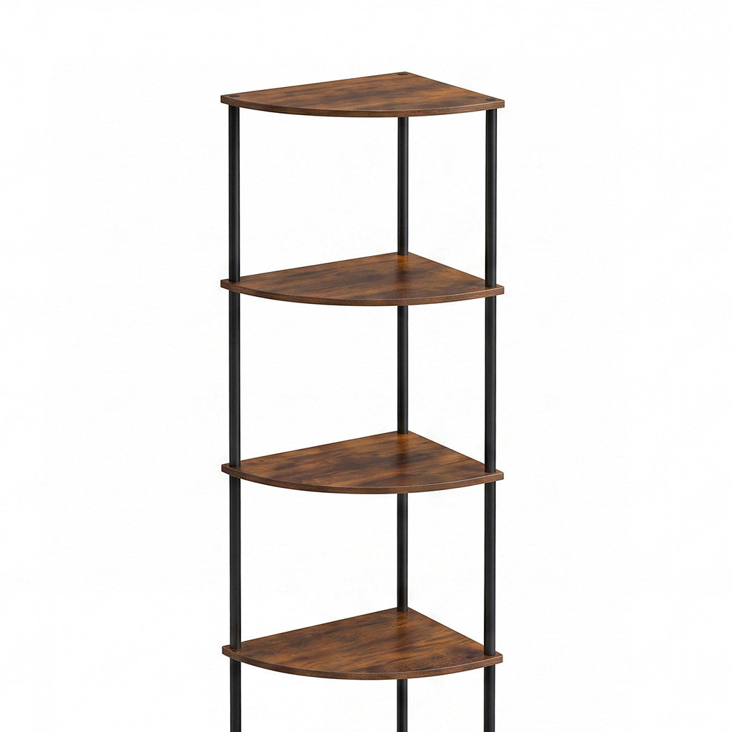 Levede 6-Tier Corner Shelf Stand Bookshelf Display Storage Rack with Drawer