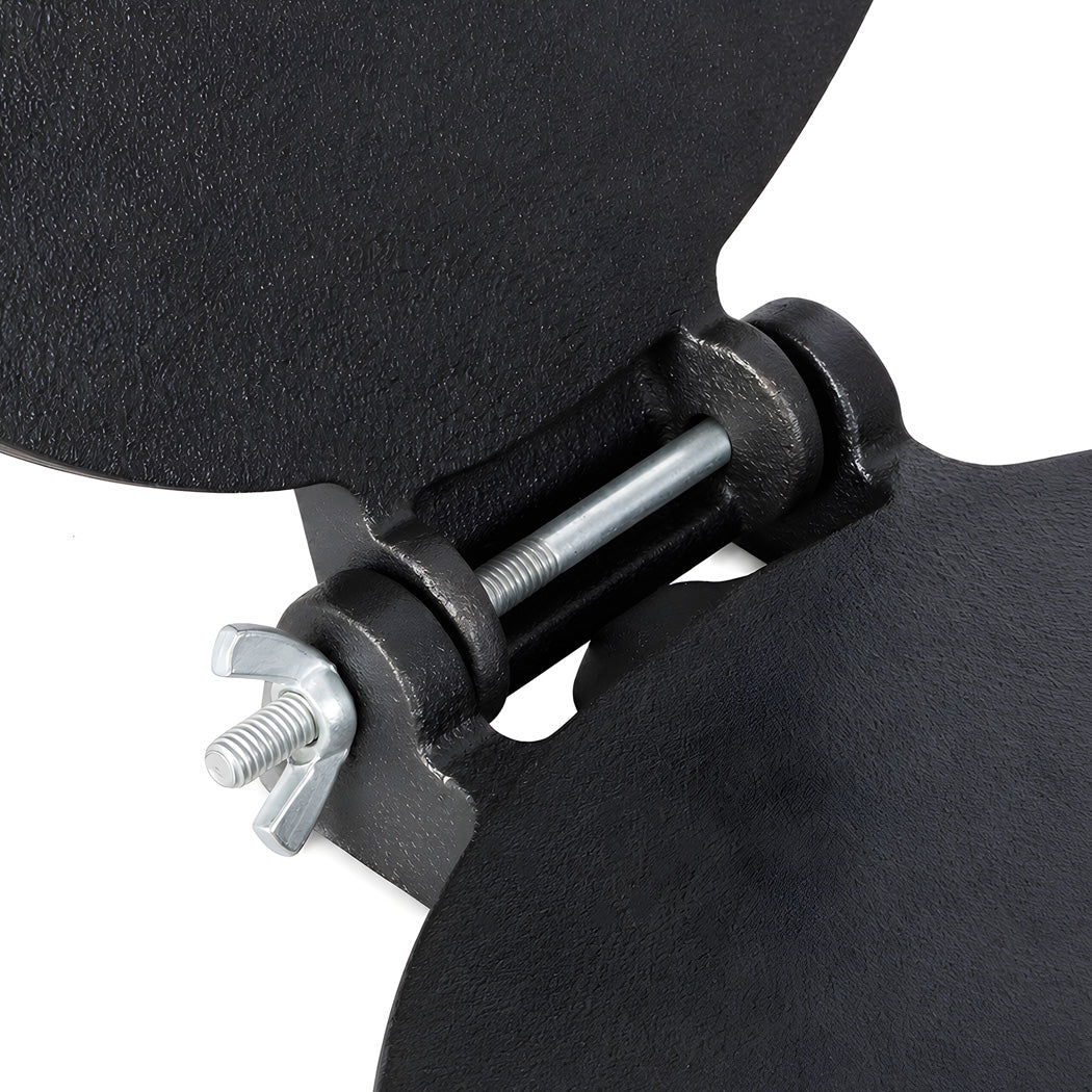 Toque Tortilla Press Cast Iron With Baking Paper Heavy Duty For Kitchen Black