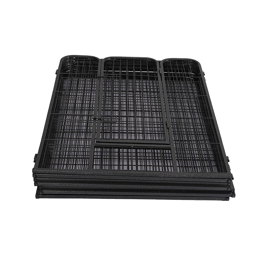 PaWz 8 Panel Pet Dog Playpen Puppy Exercise Black 2.5kg Venison