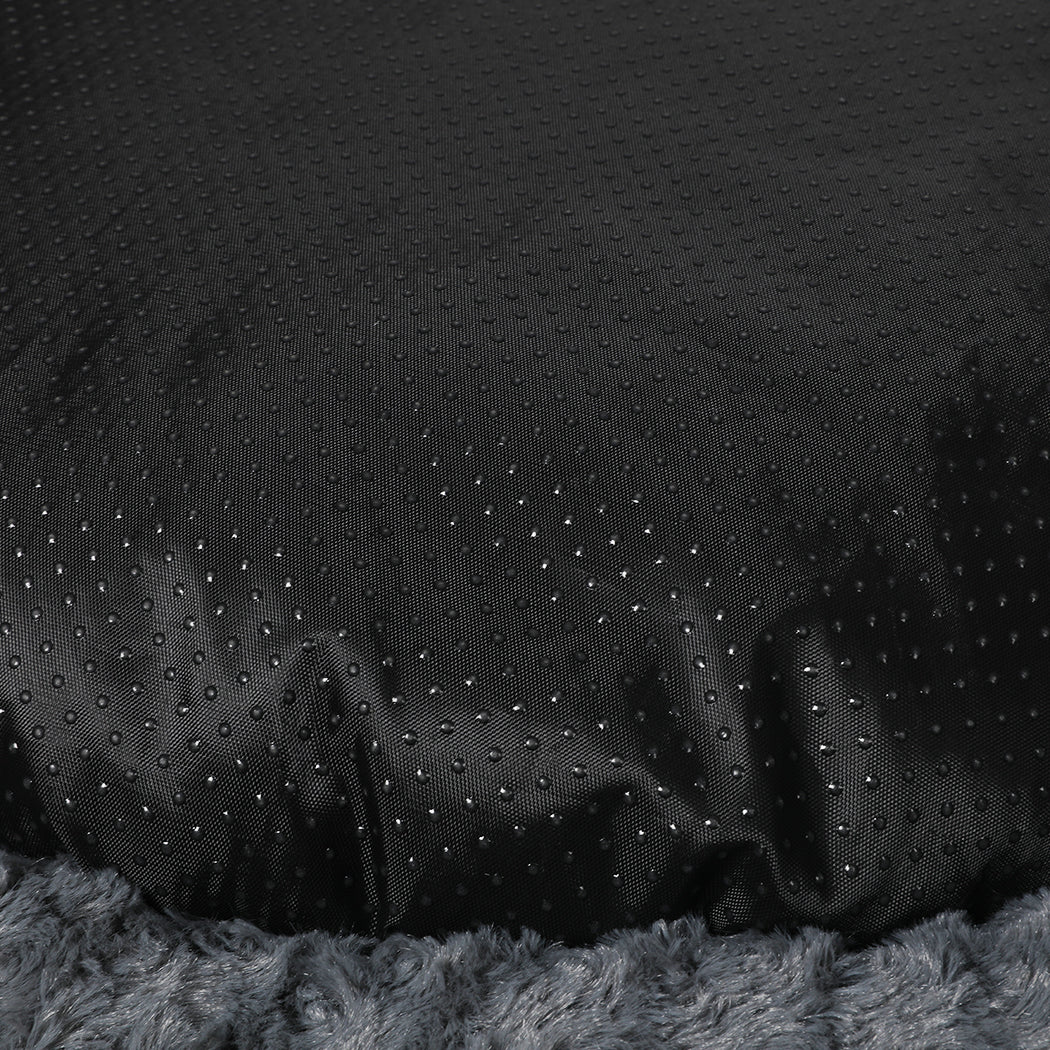 PaWz Calming Dog Bed Warm Soft Plush XL Dark Grey X-Large
