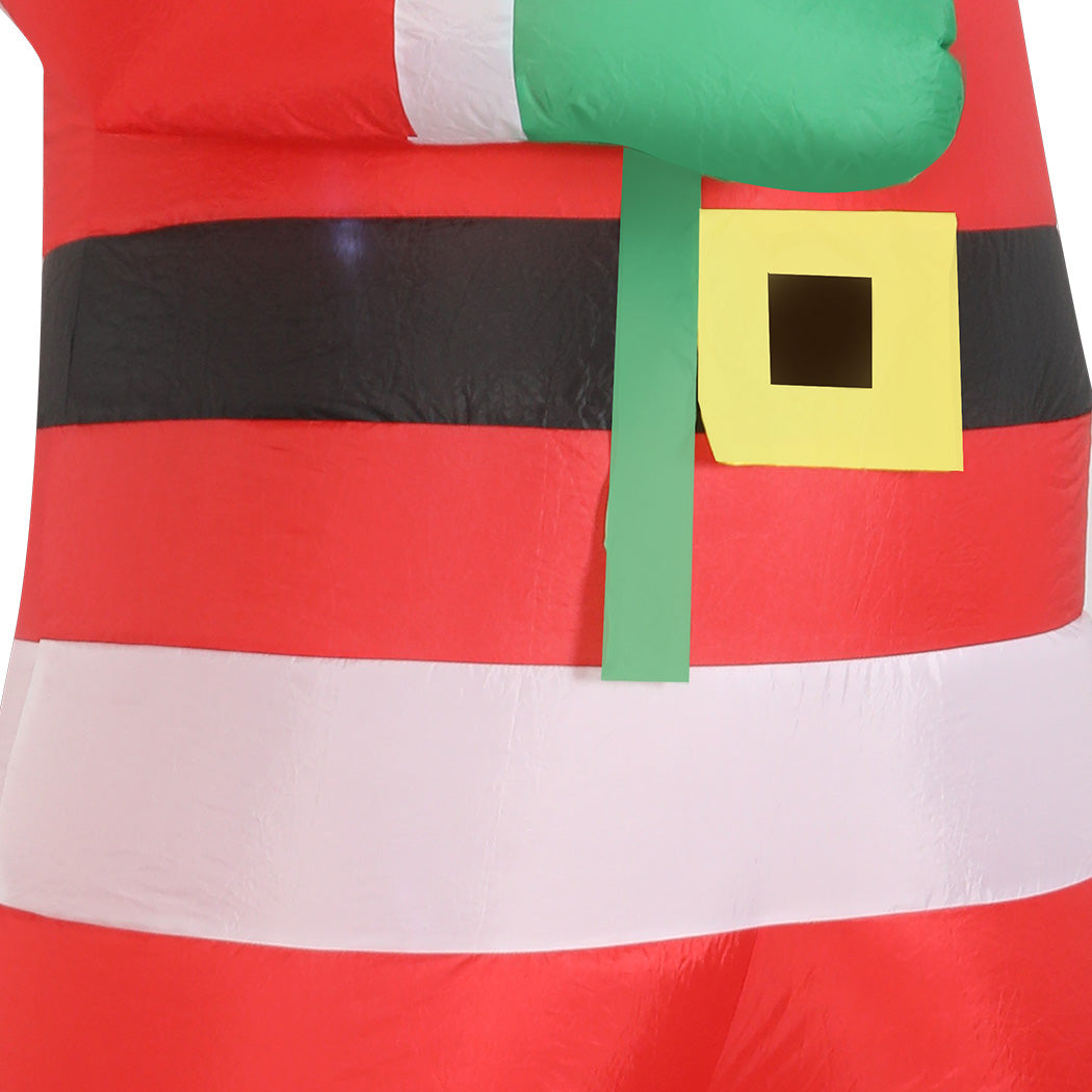 Santaco Inflatable 2.4M Santa Claus LED Christmas Decor