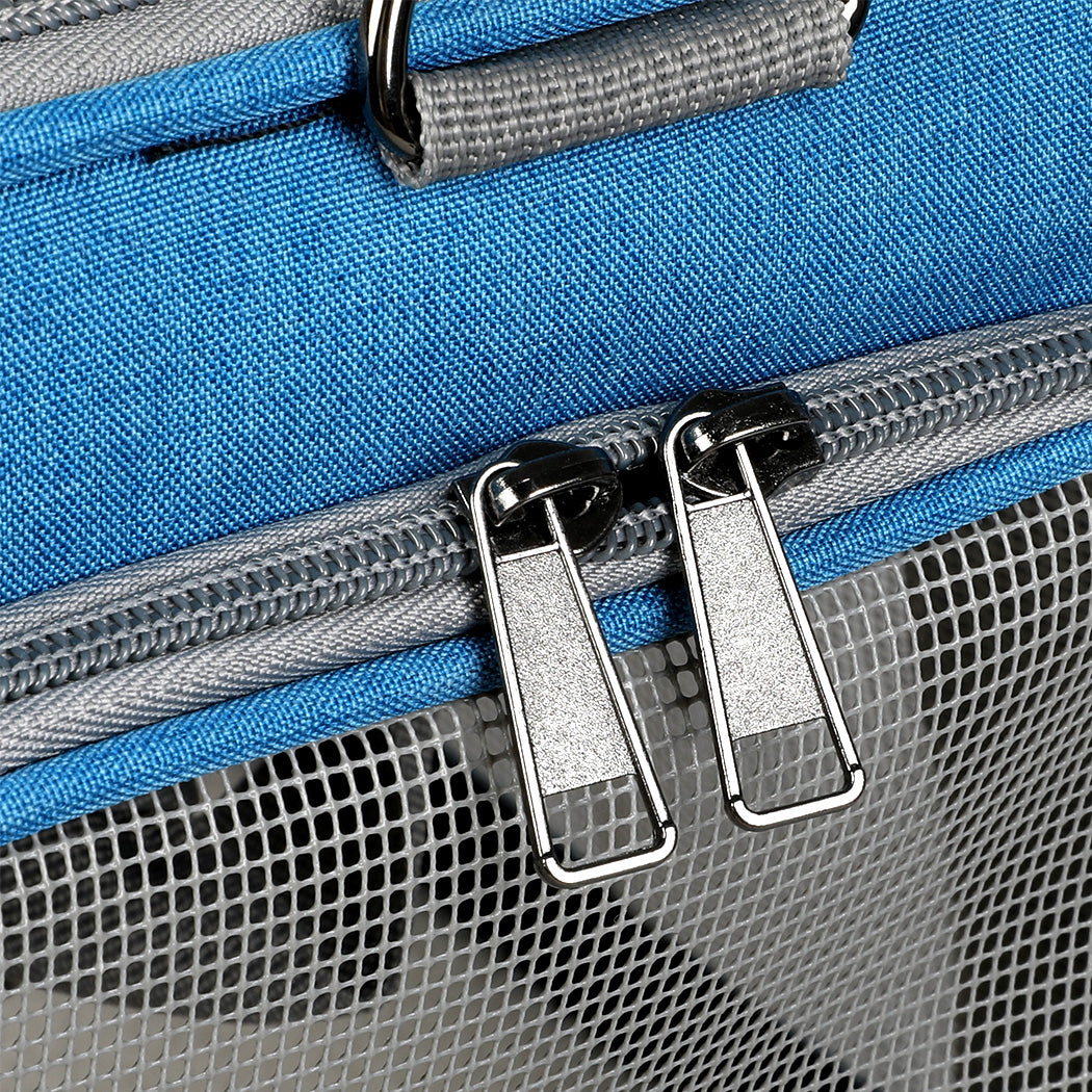 Pawz 3 in 1 Pet Soft Crate Dog Cat Carrier L Size Blue