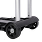 Manan Folding Trolley Cart On Wheels Expandable Base Adjustable Handle Black