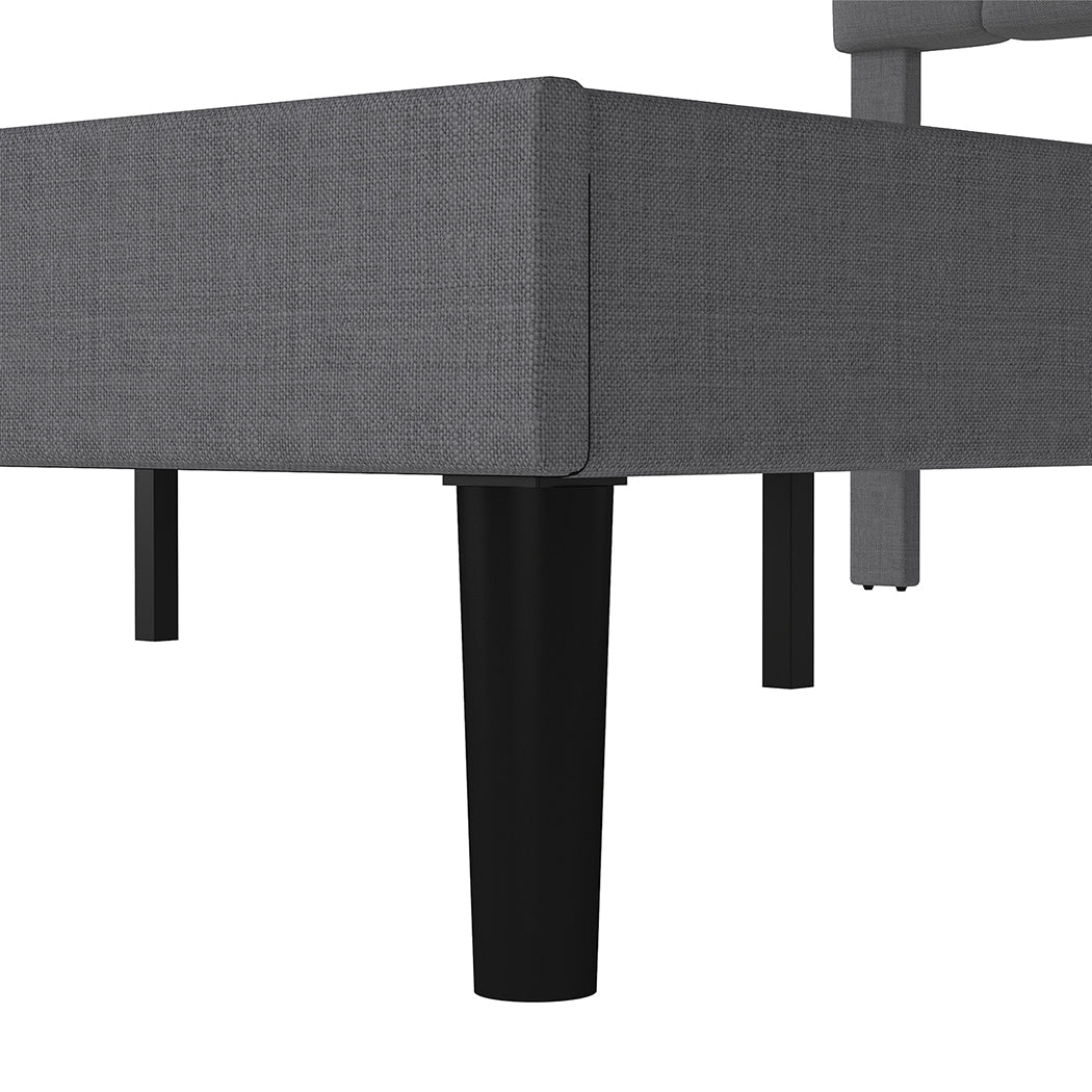 Levede Bed Frame Upholstered Platform Mattress Base Double