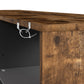 Levede TV Stand Cabinet Glass Display Storage Shelves