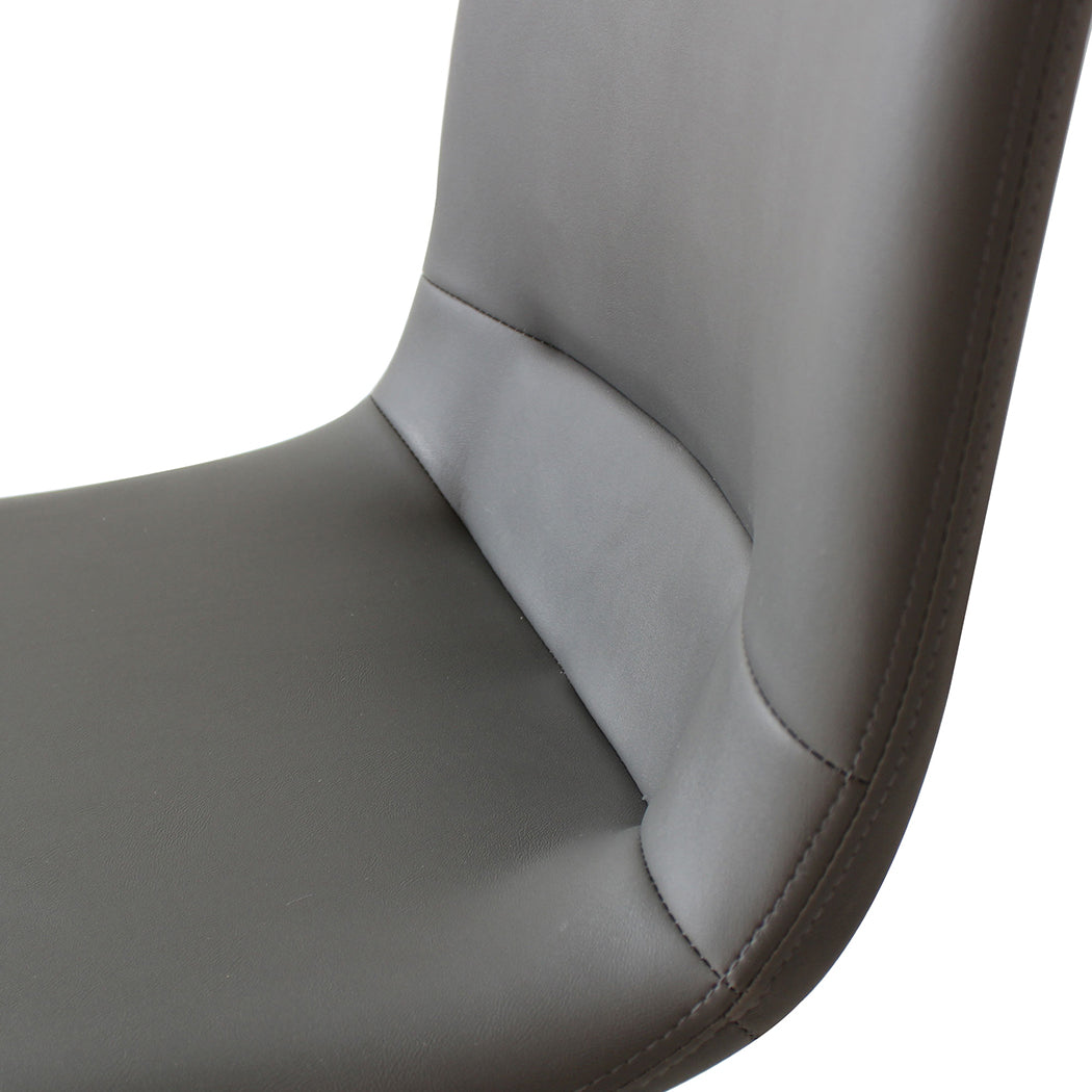 Levede Stackable Dining Chairs Kitchen Grey Set of 8