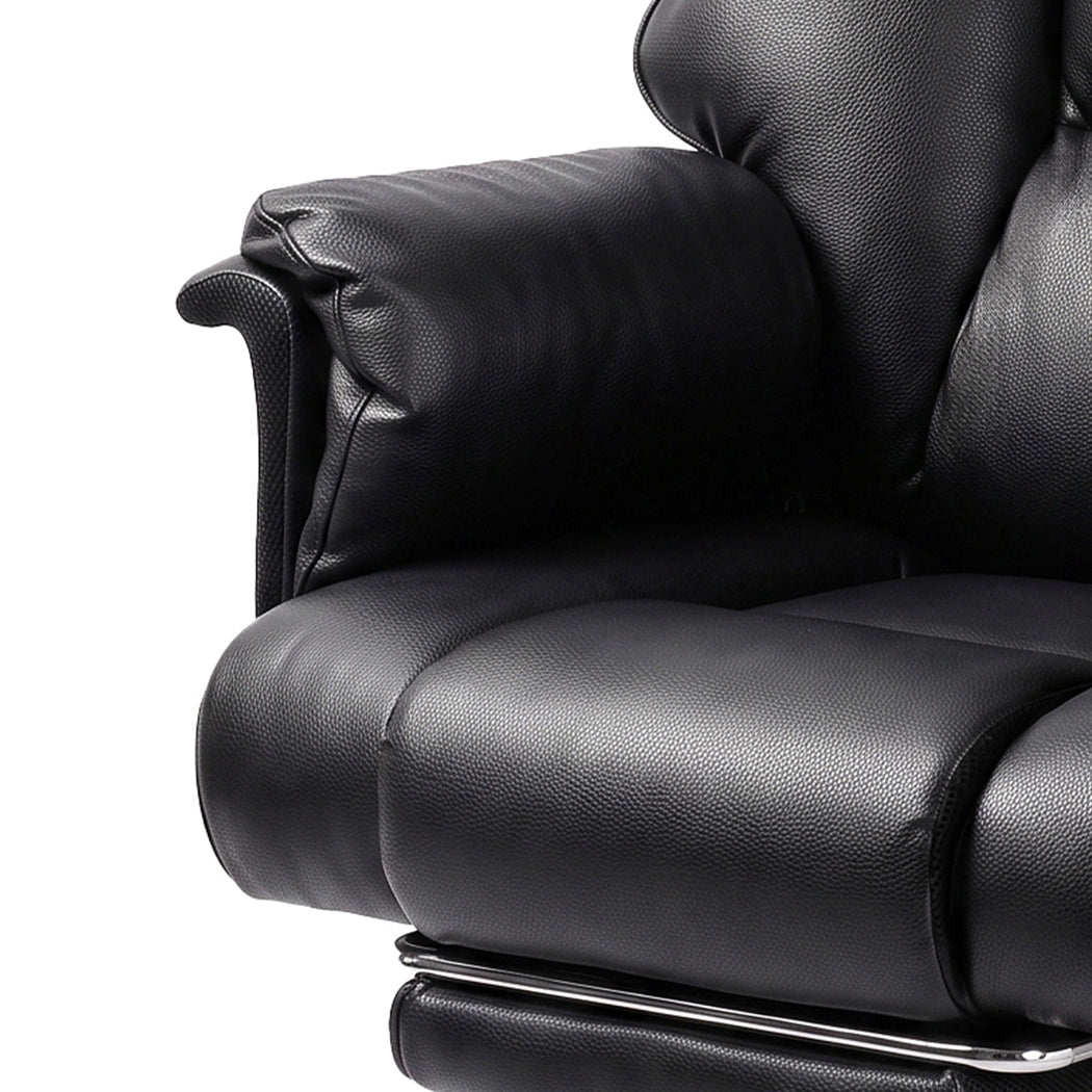 Levede Gaming Chair Ergonomic With Footrest 150°Recline for Home Office Black