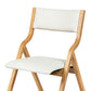 Levede 2x Dining Chairs Foldable PU Beige