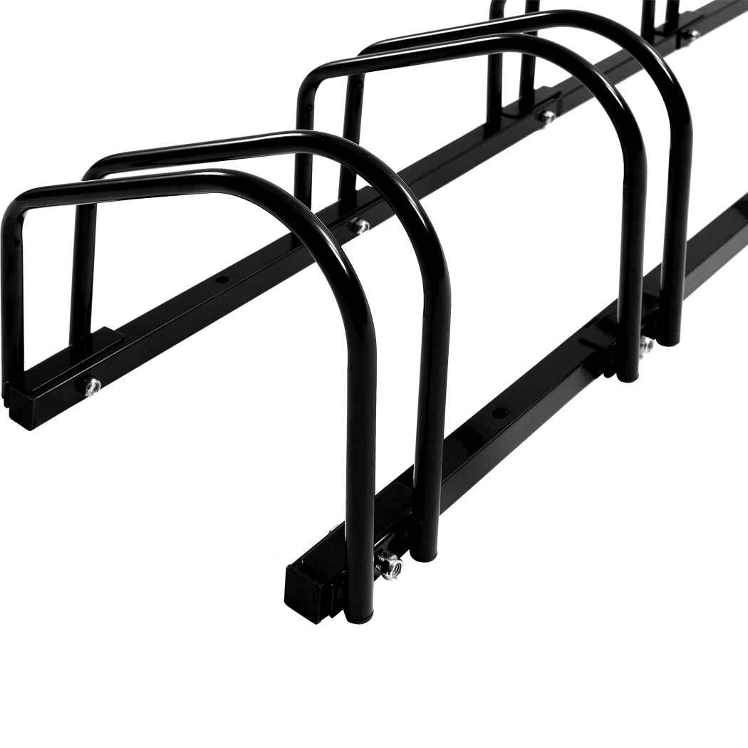 5 Bikes Stand Bicycle Bike Rack Floor