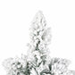 Santaco Christmas Tree 49cm Mini Christmas Tree LED Lights Snow Flocked PVC