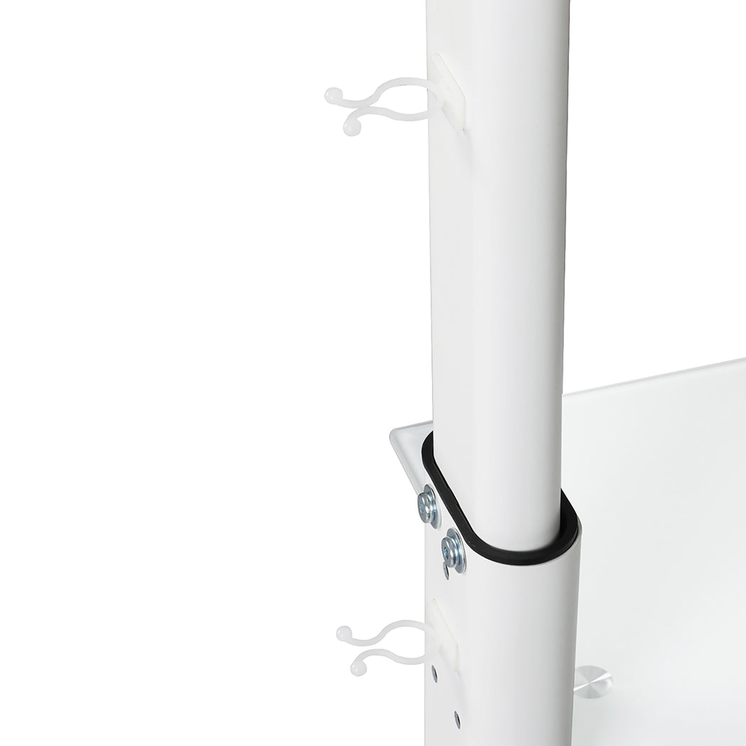 Levede TV Floor Stand 32-65 Inch Universal Swivel Height Adjustable Mount White