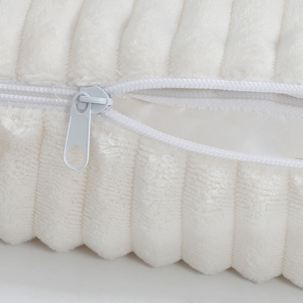 Pawz XXL Size Orthopedic Dog Bed with Corduroy Removable Cover Waterproof Washable Beige