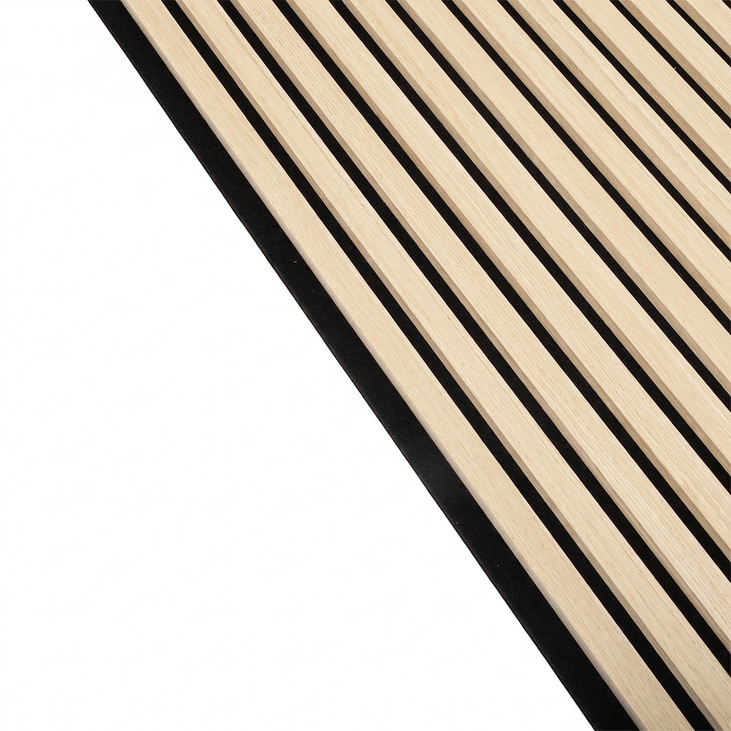 Levede Acoustic Wall Panels 4pc NRC>0.7 120 x 60cm for Interior Wall Decor Oak
