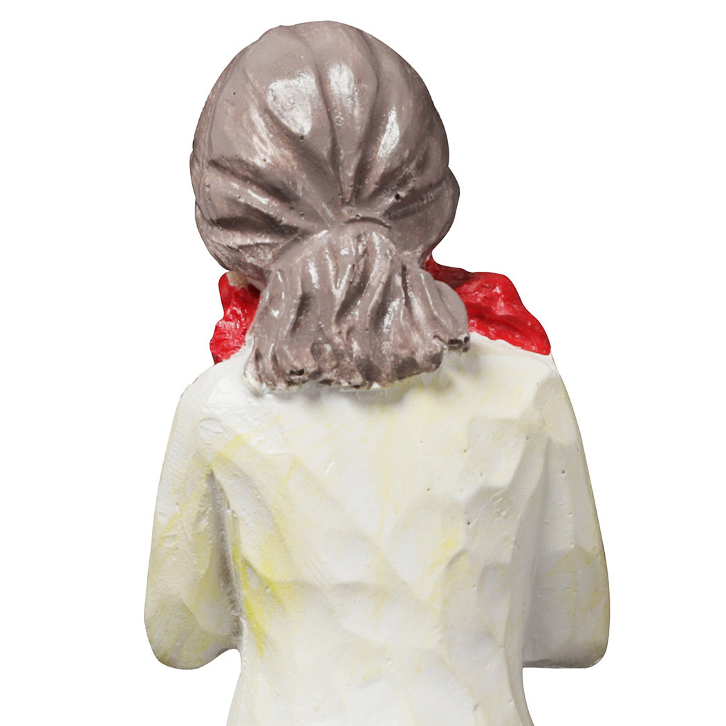 Levede Resin Bouquet Angel Figurines Gift with Love for Home Decor White