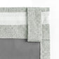 Marlow Blackout Curtains 2 Panels Thermal Linen Look Blockout Drapes Green