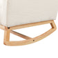 Levede Rocking Chair Ottoman Footrest With Side Pocket