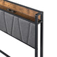 Levede Single Bed Frame Industrial Tufted Soft Storage Headboard USB Charge