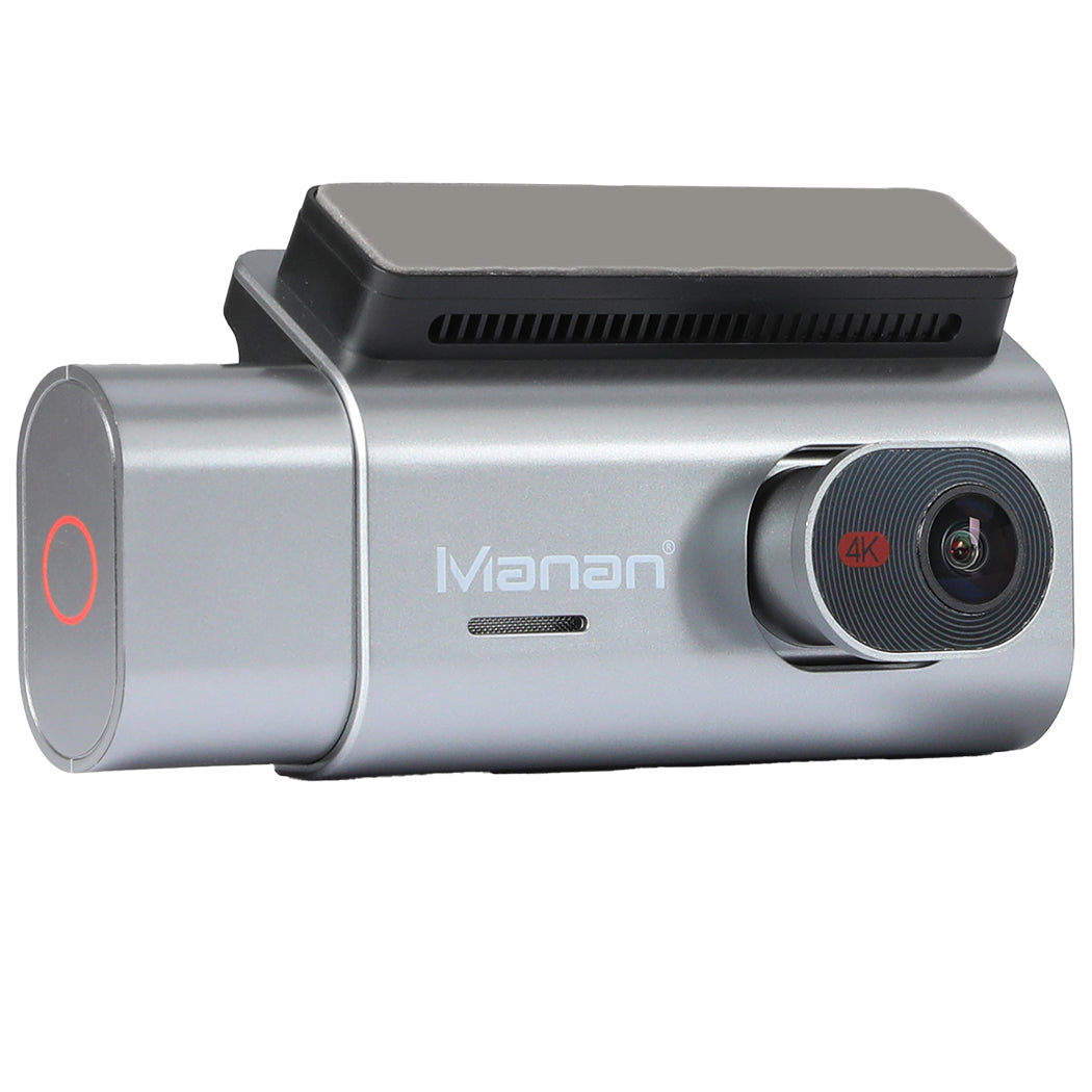 Manan 4K Car Dash Camera Front and Rear Wifi GPS 3 Lens