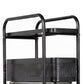 Levede 5 Tier Storage Trolley Slim With Pull Out Drawers For Home Kitchen Black