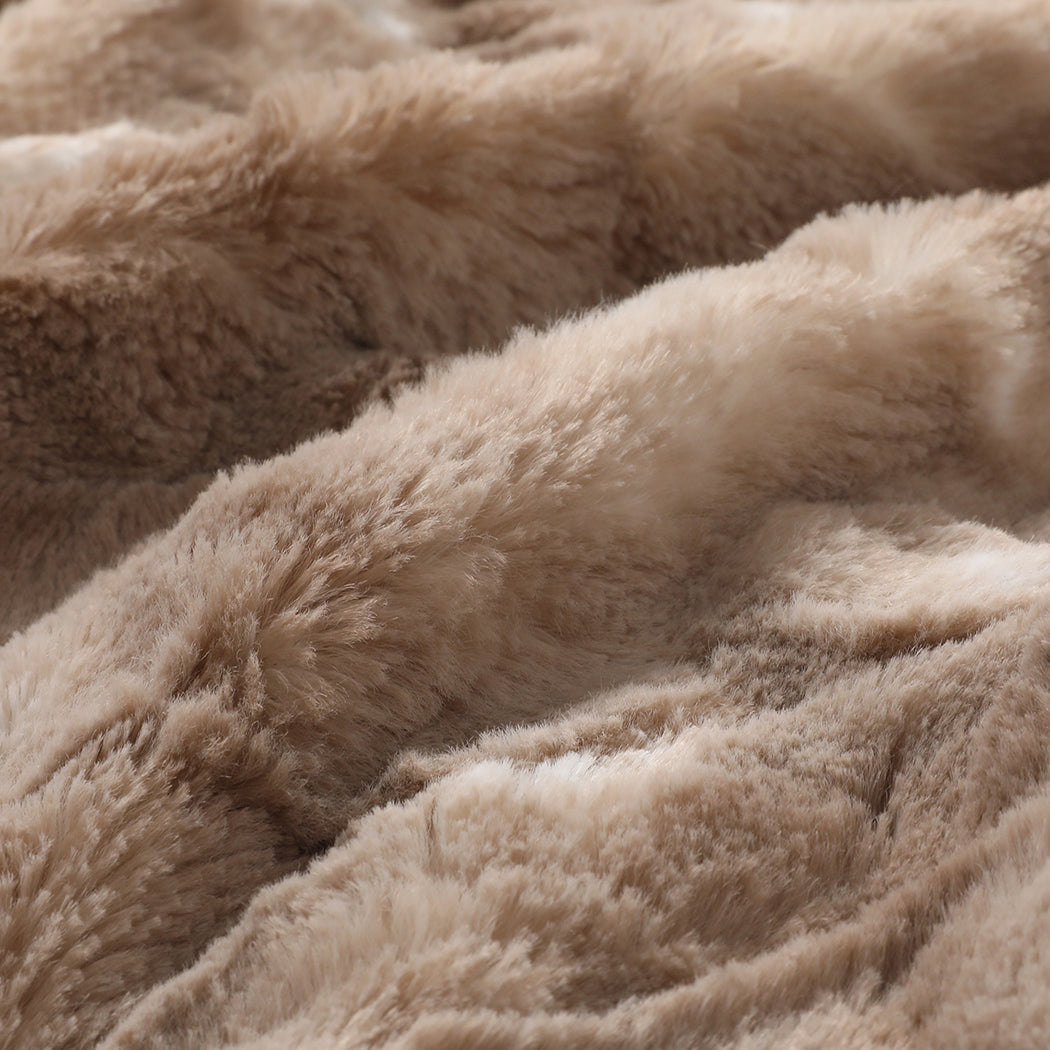 Dreamz Luxury Tie-dyed Blanket Brown 127cm x 152cm
