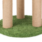 PaWz Cat Scratching Post 3 Heights Sisal Balls for Indoor Kitten Adult Green