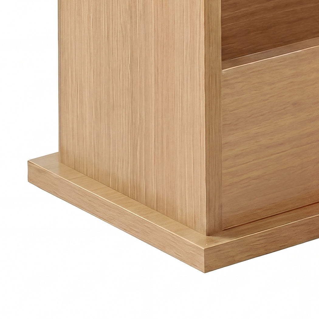 Levede Narrow Side Table Magazine Rack Slim End Bedside Storage Table Bedroom