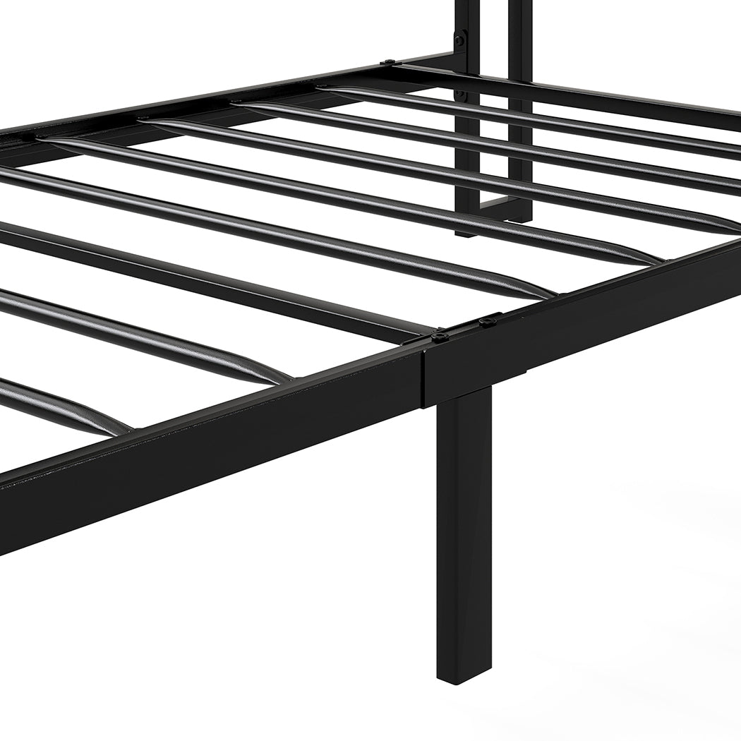 Levede Single Bed Frame with Storage Headboard RGB LED