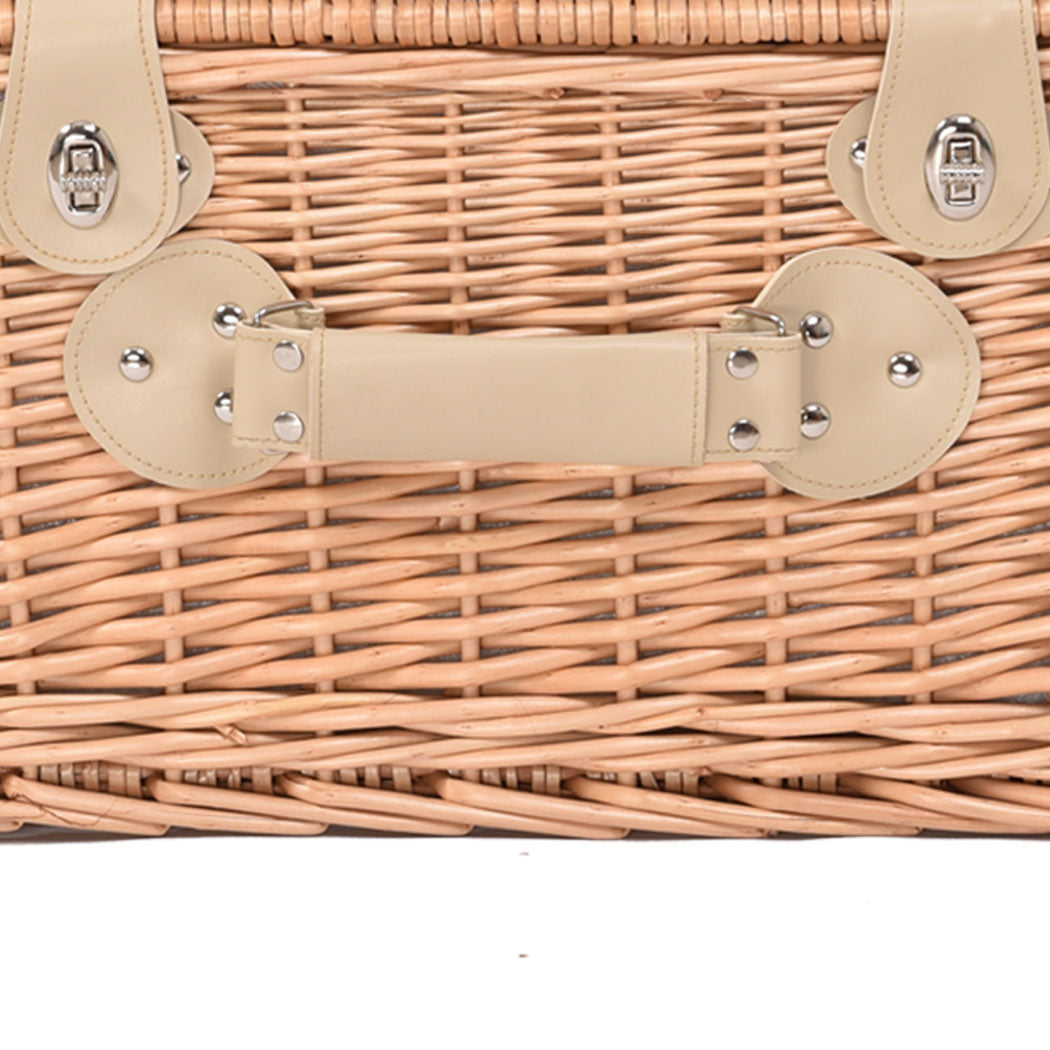 4 Person Picnic Basket Baskets Set Outdoor