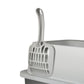Pawz Stainless Steel Large Semi-Enclosed Cat Litter Box
