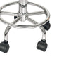Levede Swivel Office Chair Low Back Round Rolling Stools Height Adjustable