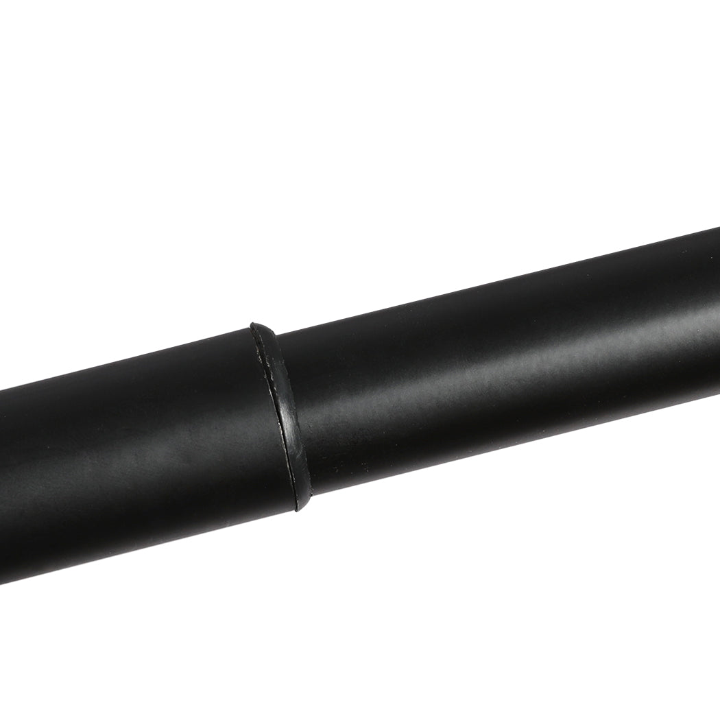 Marlow Steel Curtain Rod Quiet Rail Black