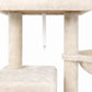 Pawz Cat Tree Cat Tower Multi-Level Cat Bed Cat Scratching Post 125cm Beige